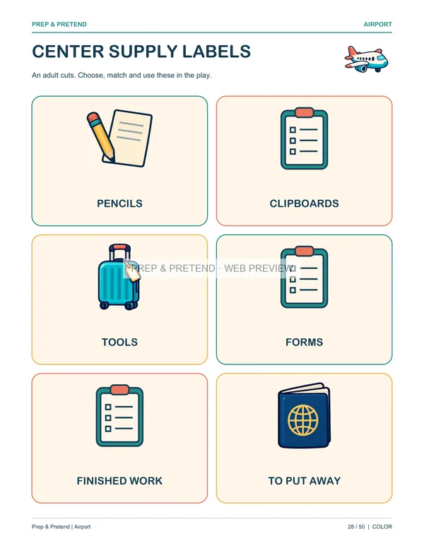 Airport: actual printable center supply labels, page 28