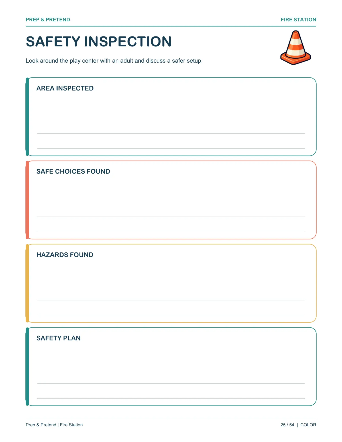 Fire Station: authentic printable Safety Inspection, page 25