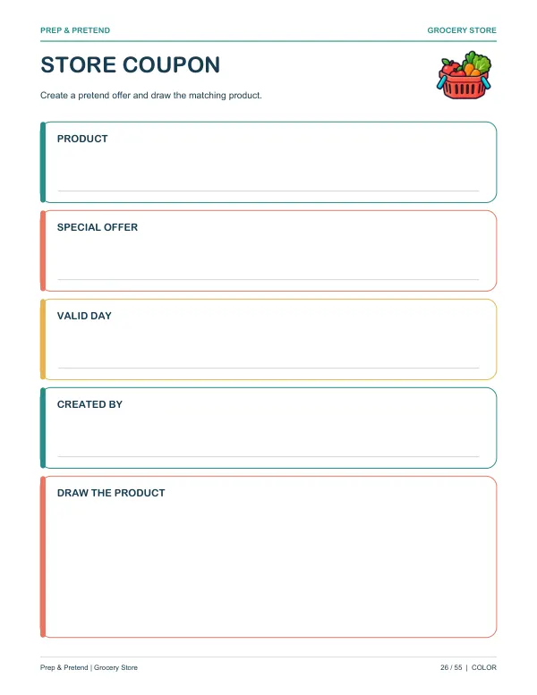 Grocery Store: authentic printable Store Coupon, page 26
